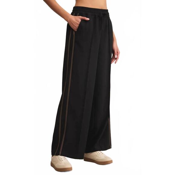 NEW Z SUPPLY saunder track pant in black - Picture 4 of 5